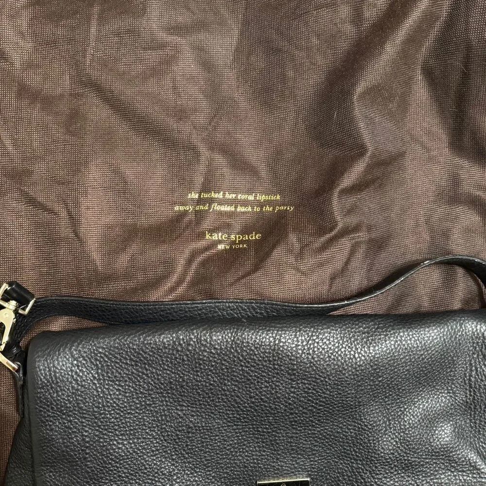 Kate Spade New York Highland Place Maria Leather Crossbody, Black